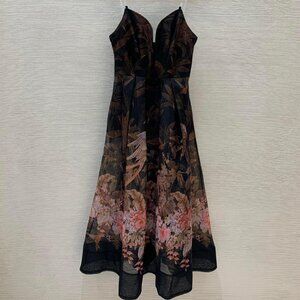 ZIMMERMANN Illuminate Draped Midi Dress